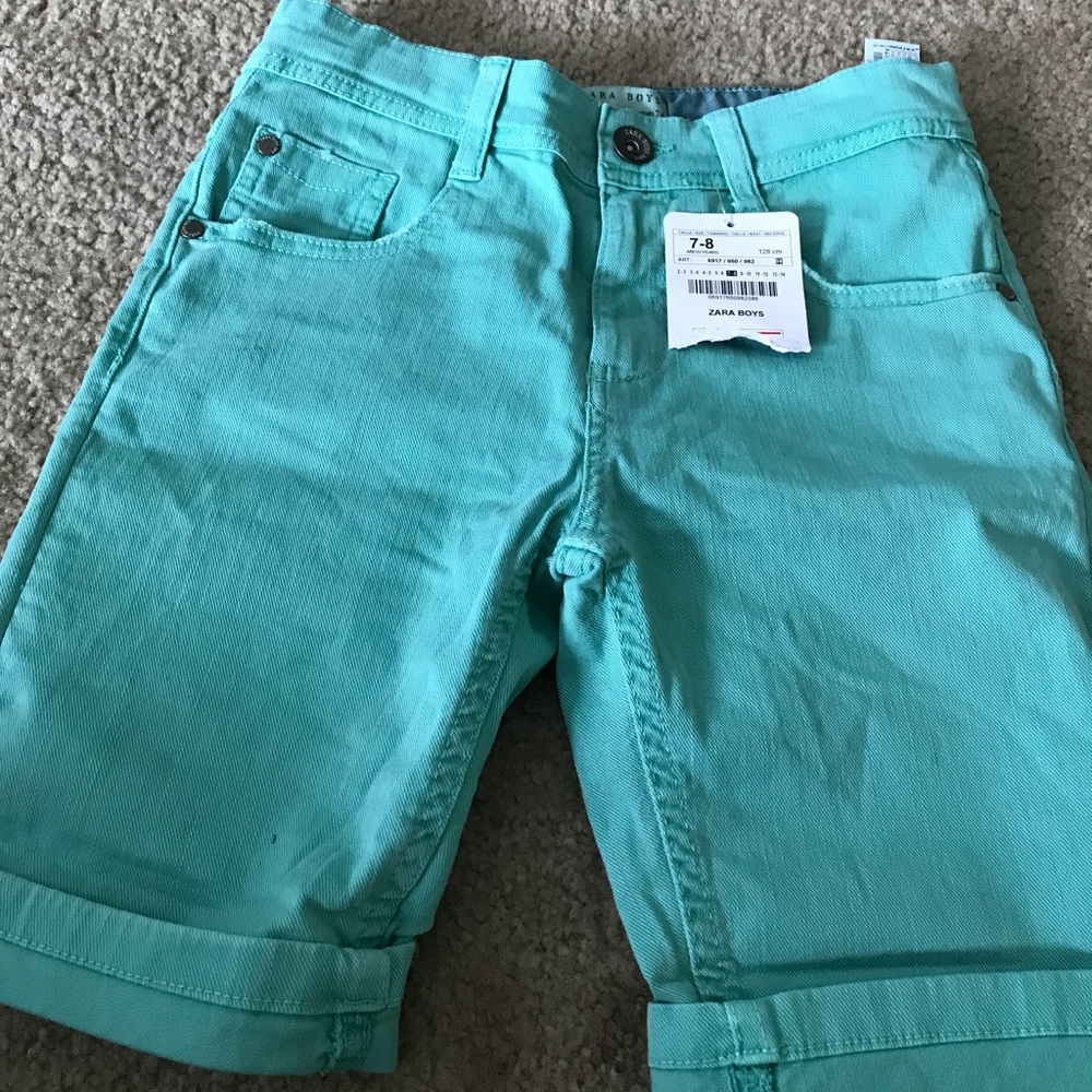 Zara Boys color denim shorts