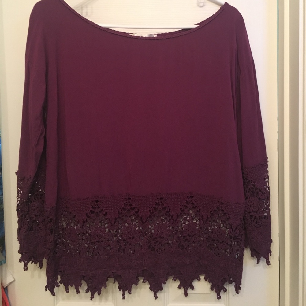 Long sleeved top with cut outs