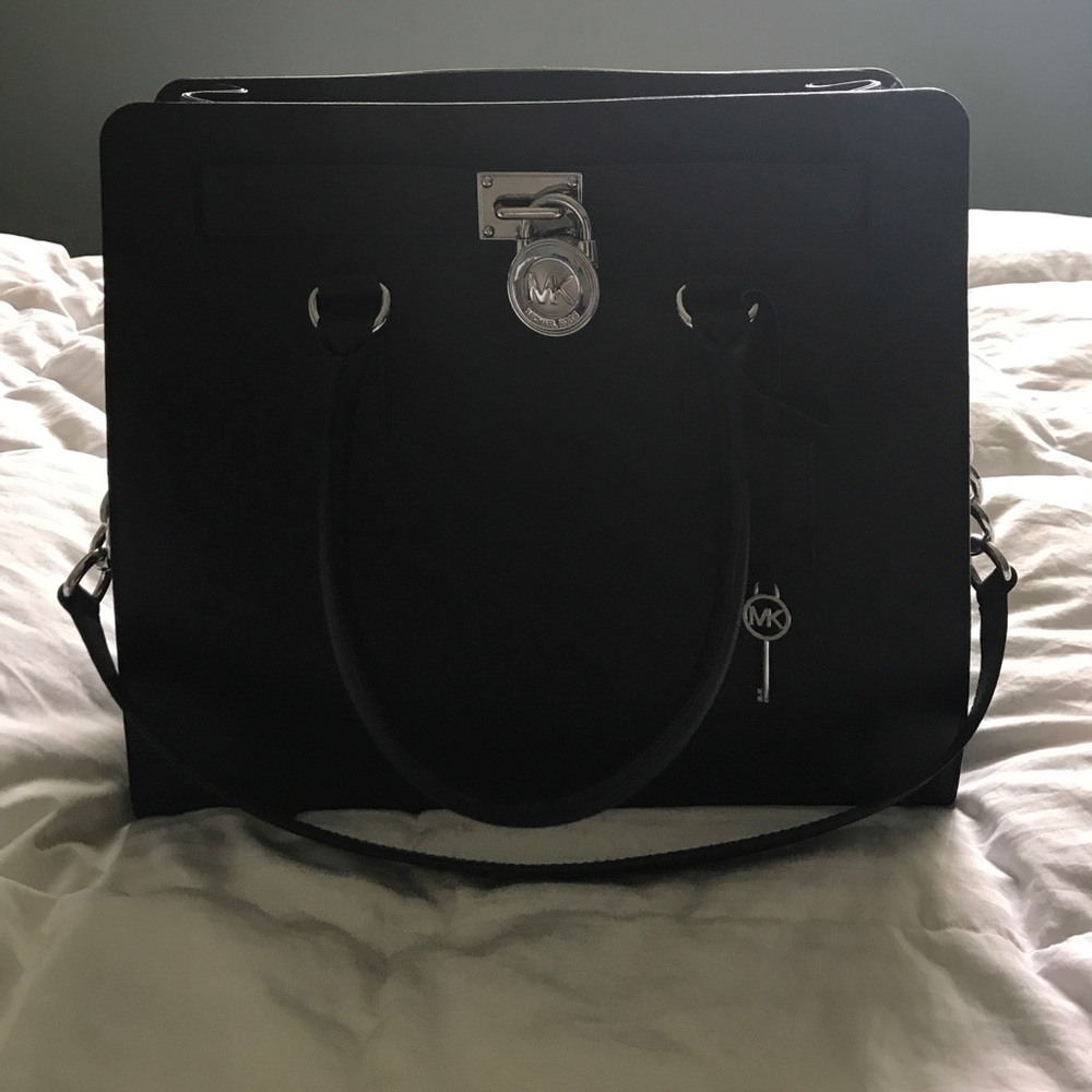 Michael Kors Hamilton Large Leather Satchel