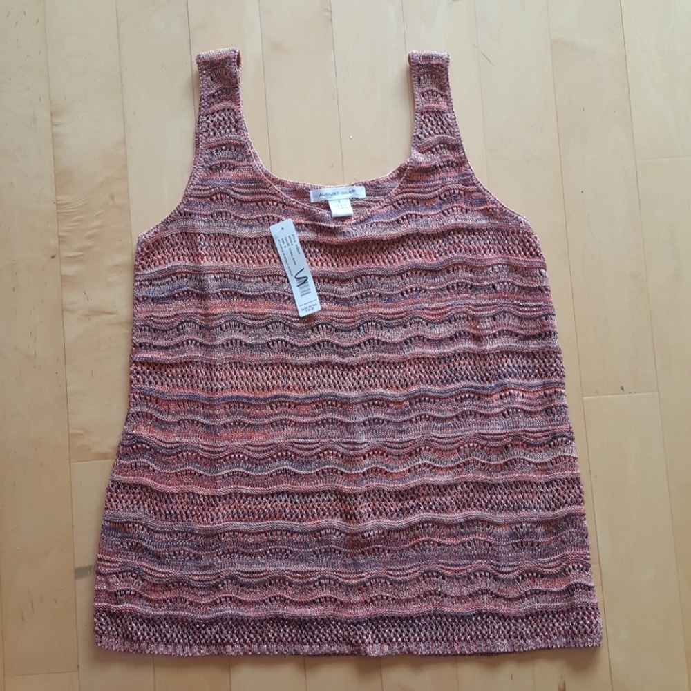NWT August Silk sweater tank