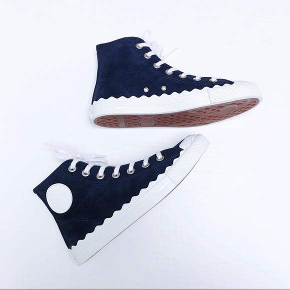 LAST CHANCE ‼️ Chloe - Scalloped Gum Sneakers - Picture 5 of 6