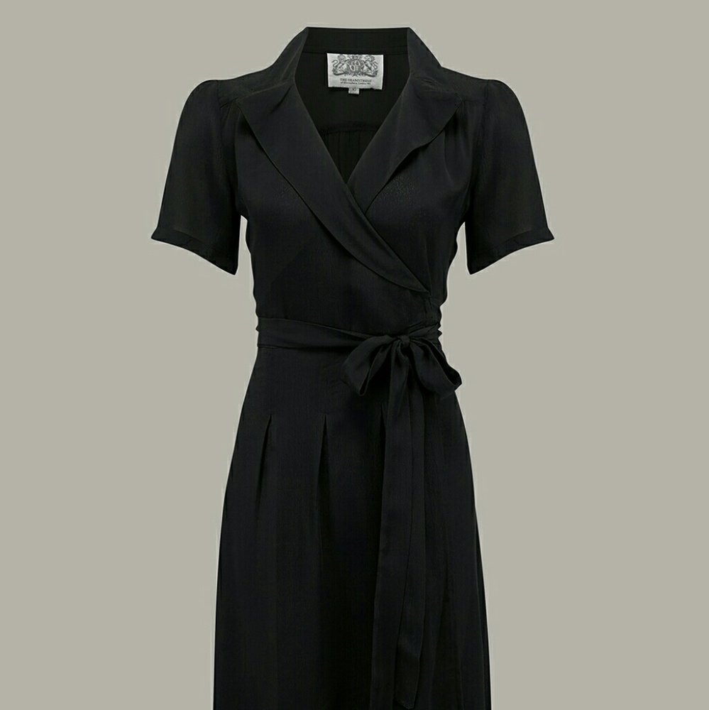 Black wrap dress