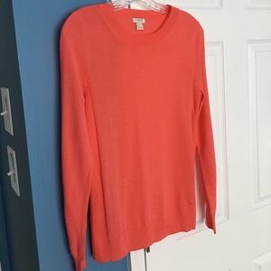 NWOT Jcrew coral merino blend sweater
