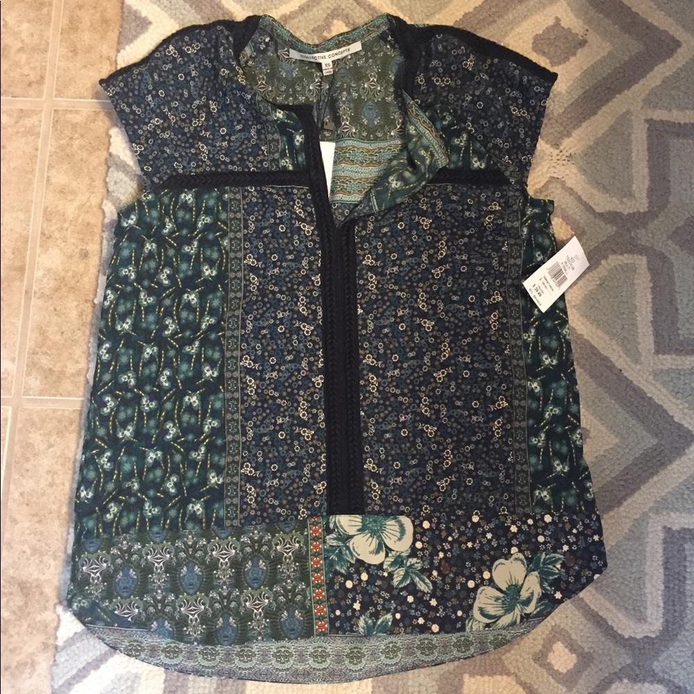 Multi Color Floral Blouse