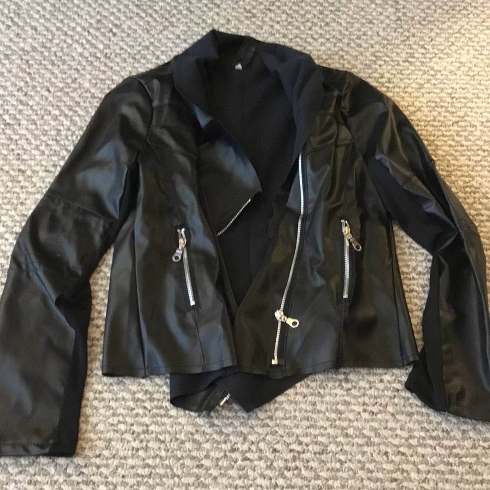 Faux leather jacket