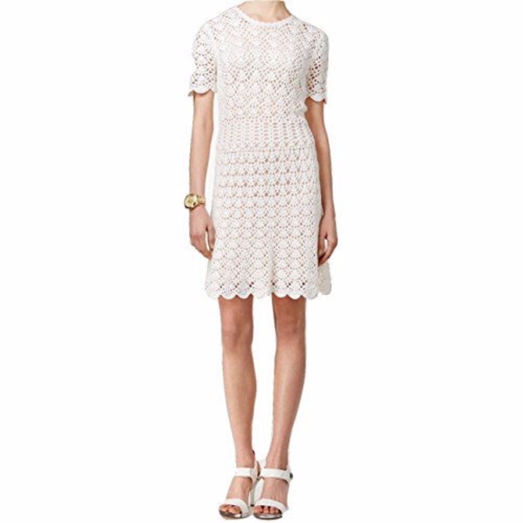 Michael Kors Dresses & Skirts - ⬇️ MICHAEL KORS  LACE CROCHET SWEATER DRESS