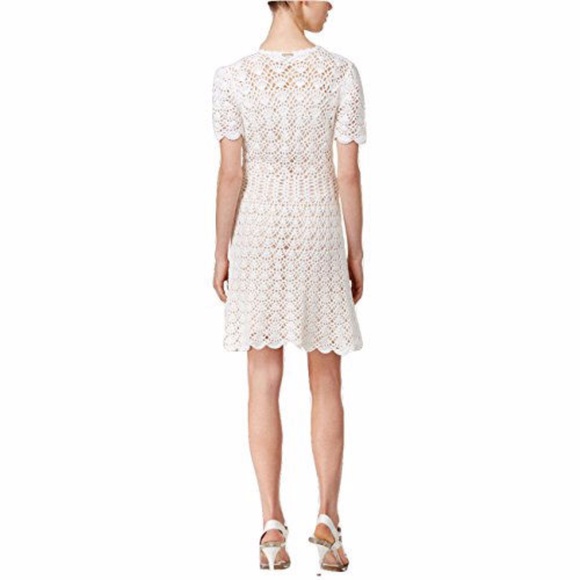 ⬇️ MICHAEL KORS  LACE CROCHET SWEATER DRESS - Picture 2 of 4