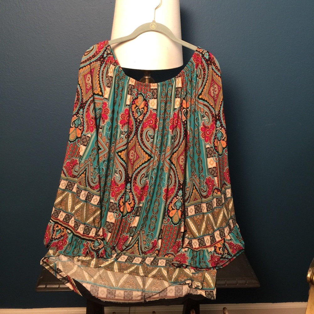 Voll High/Low Bell Sleeve Tunic - 1-LX; 1-L