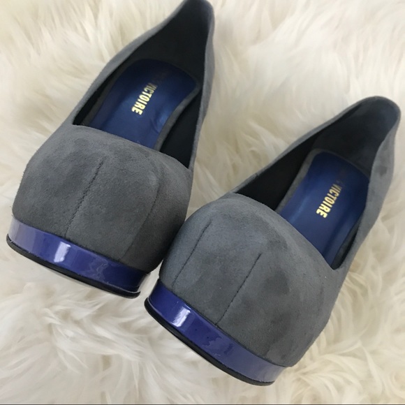 NWOB PLV Gray suede heels - Picture 8 of 8