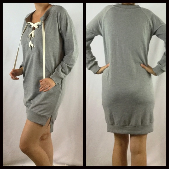 1 LEFT SALE‼️5⭐️Lace up Pullover Dress - Picture 5 of 5