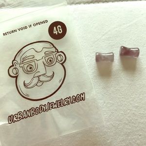 Amethyst Stone Plugs 4g