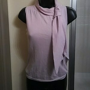 Lavendar statement blouse.