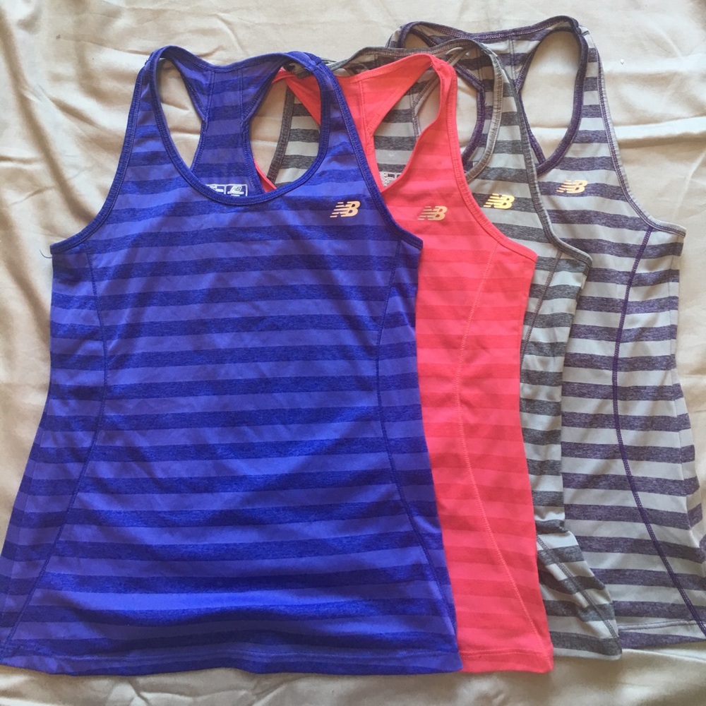 Lot of New Balance workout tank