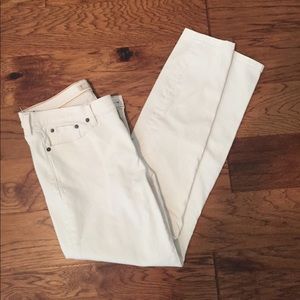 J. Crew White denim