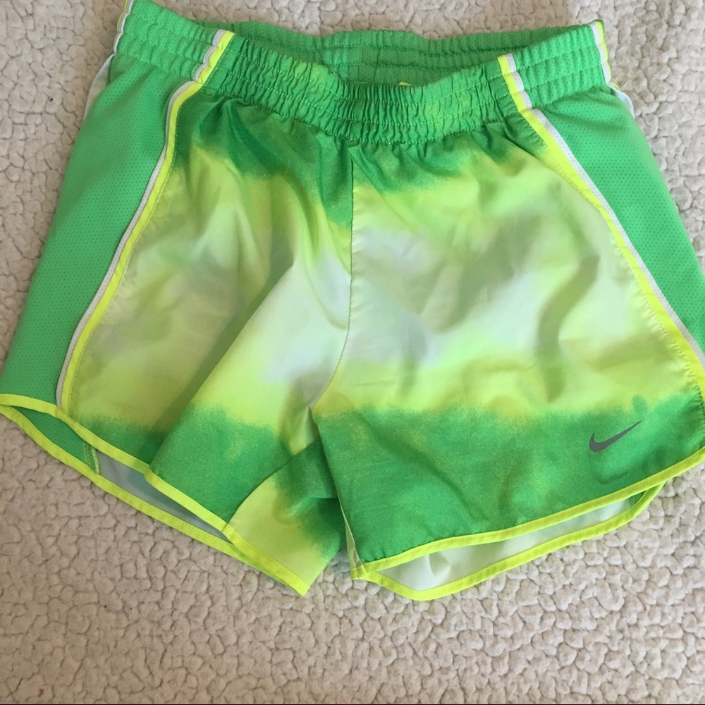 Nike Dri-fit Athletic Shorts xs Yellow Green