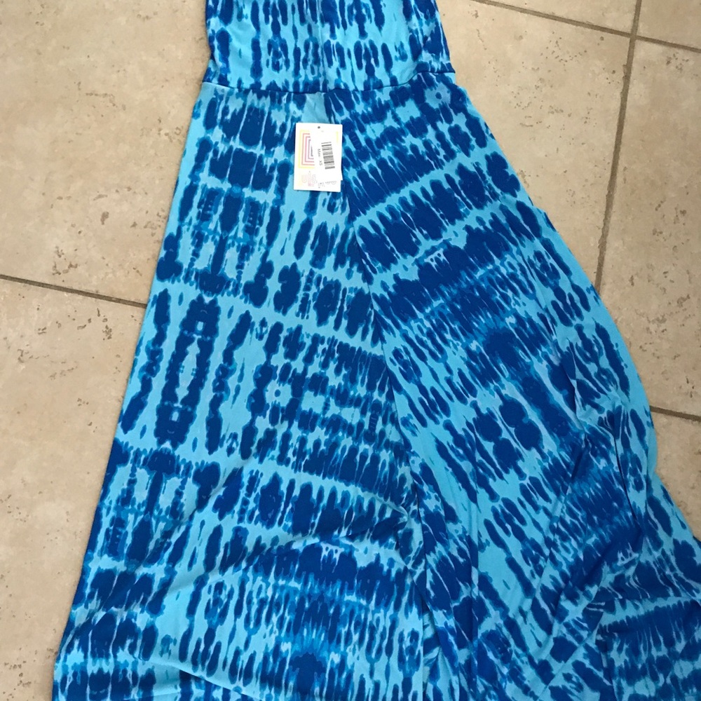 BNWT blue tie dye maxi