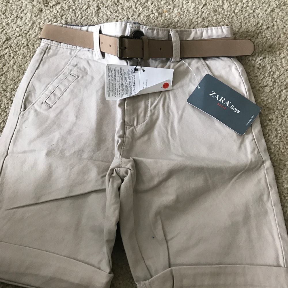 Zara Boys Khaki Shorts