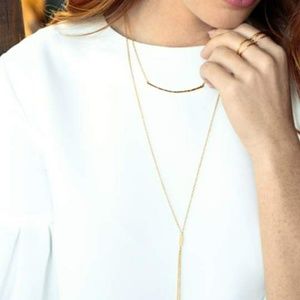 Gorjana Taner Bar Small Necklace in gold