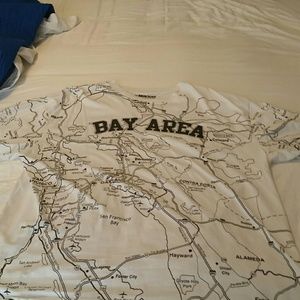 Men's 3XL Bay Area Map T-Shirt