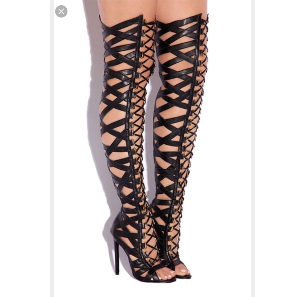 Lust for life black thigh highs for sale!