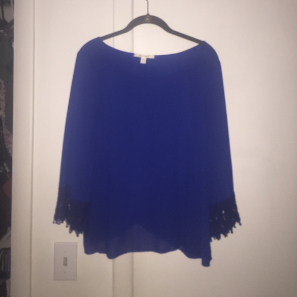 Long sleeve sheer top