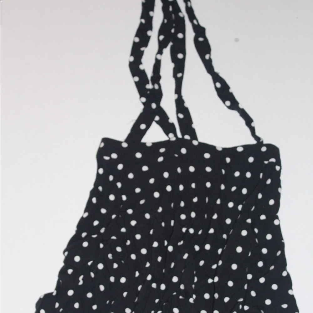 Bethany Mota Aeropostal suspender polkadot skirt