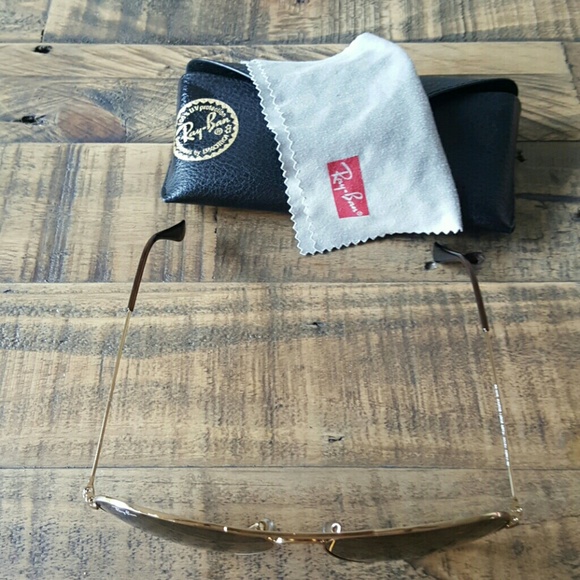 Gold wire Ray Ban aviator sunglasses - Picture 5 of 5