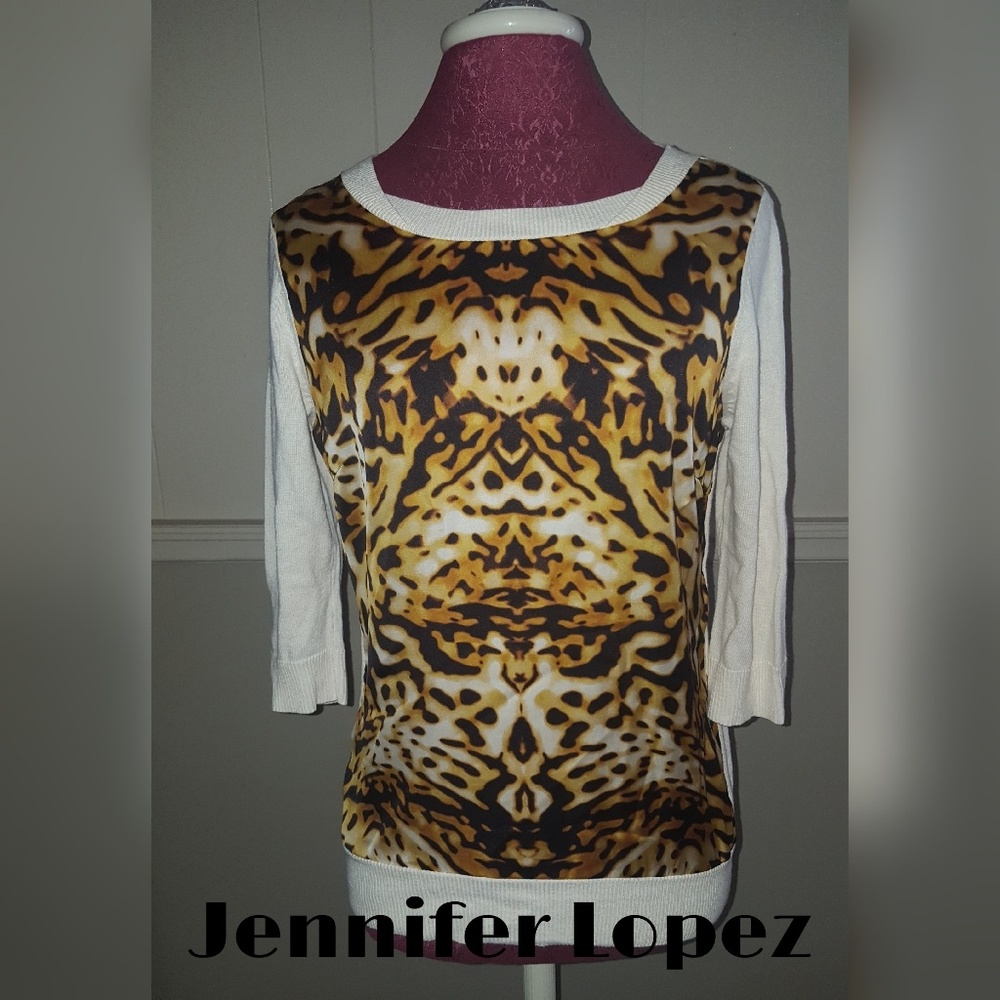 Jennifer Lopez Top.  Size small.  🐆