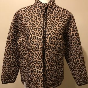 Lands' End Leopard Print Jacket