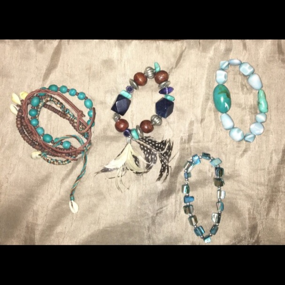 Boho bracelet set.