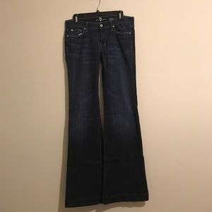 7 For All Mankind Dojo Flares Size 27
