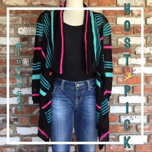 🎉HP🎉 SAY WHAT? Made in USA Hi Lo Open Cardigan!