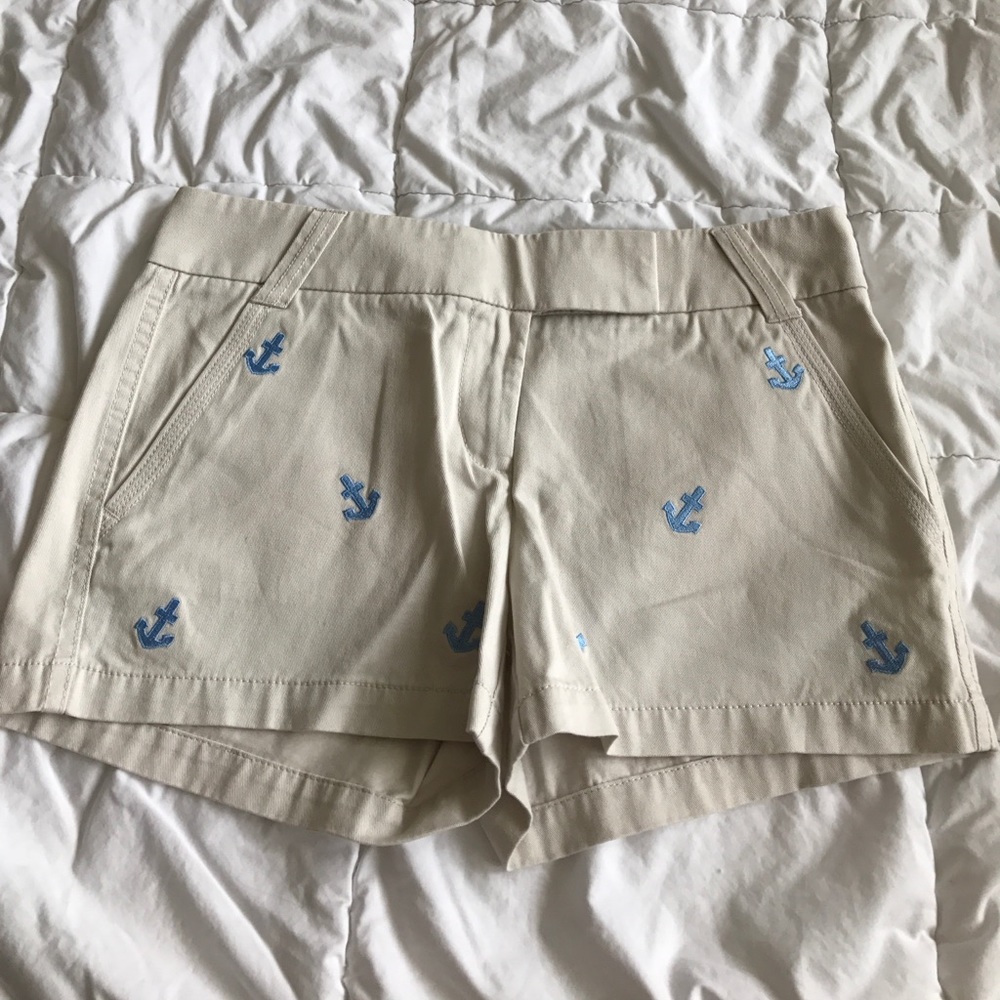 J. Crew Anchor Embroidered Shorts