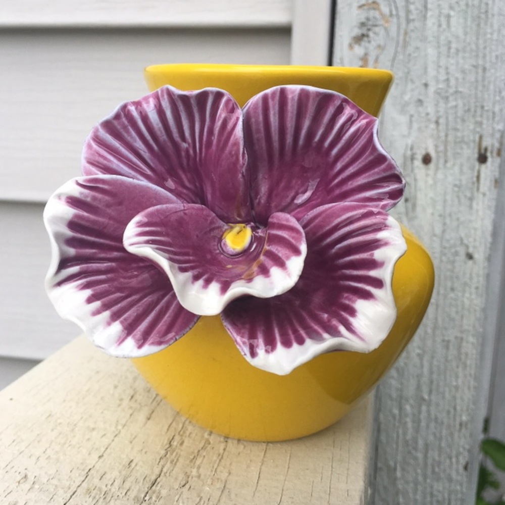 Anthropology Pretty Pansy Vase