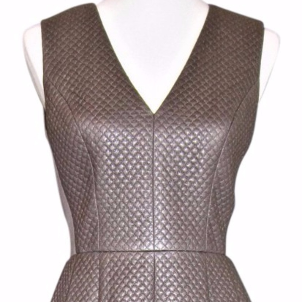 THE COOL-GIRLS' "LIVIE" Faux-leather Dress BCBG