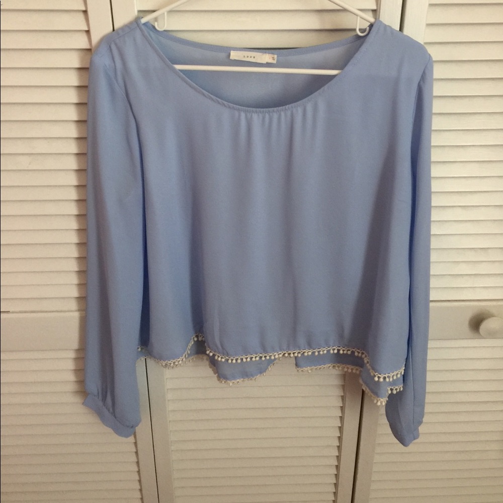 Light blue blouse