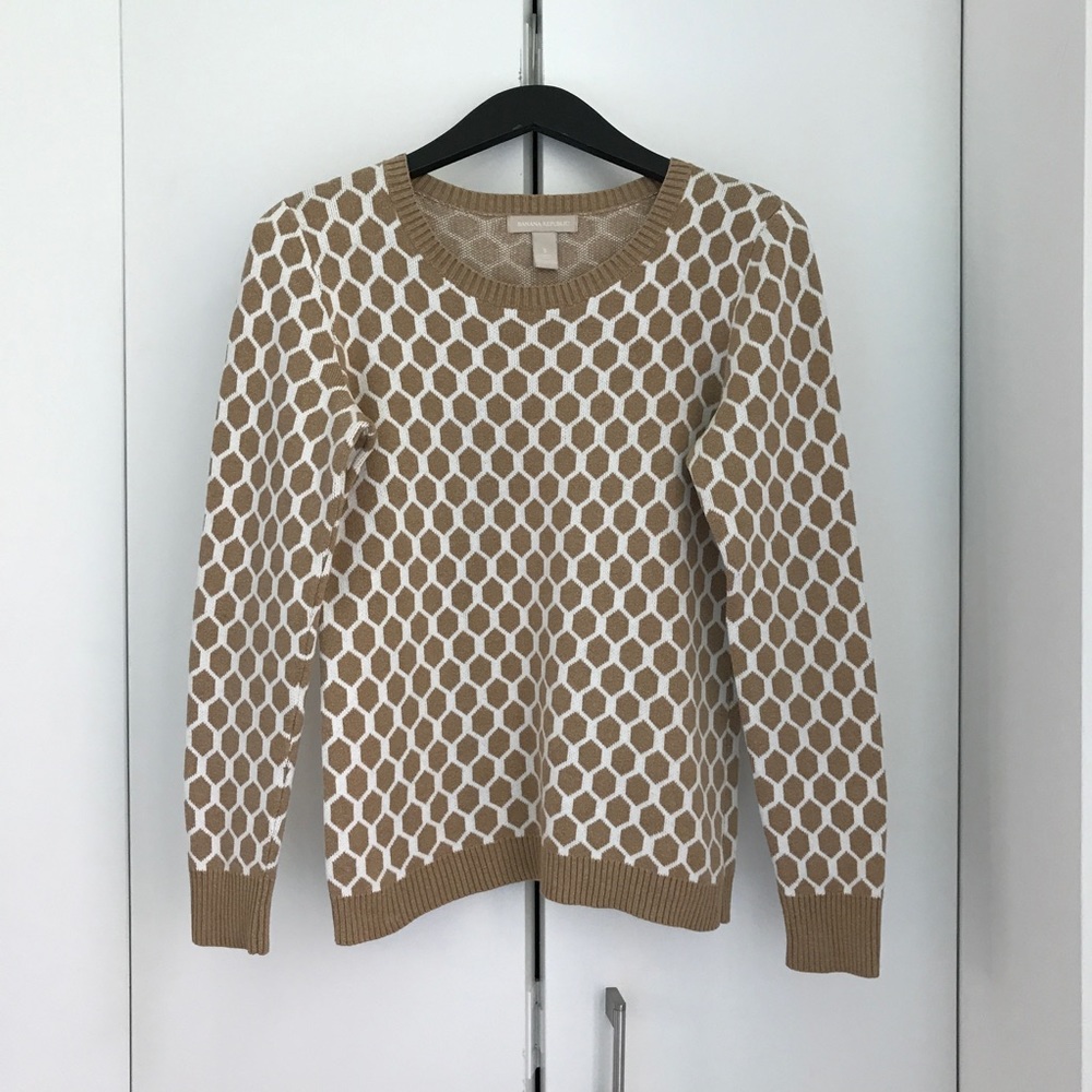 Banana Republic Cotton "Honeycomb" Sweater - Picture 1 of 8