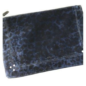 JEROME DREYFUSS Popoche Clutch Leo Bleu