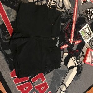 Faded Glory Black Jean Shorts