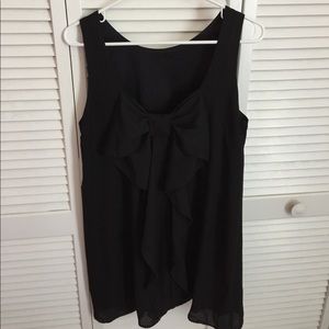 Black dress with bow detail on back