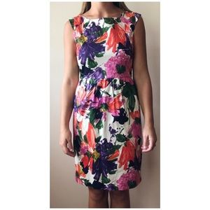 J Crew Garden Floral Pencil Dress
