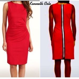 Kenneth Cole red sexy dress with back zipper