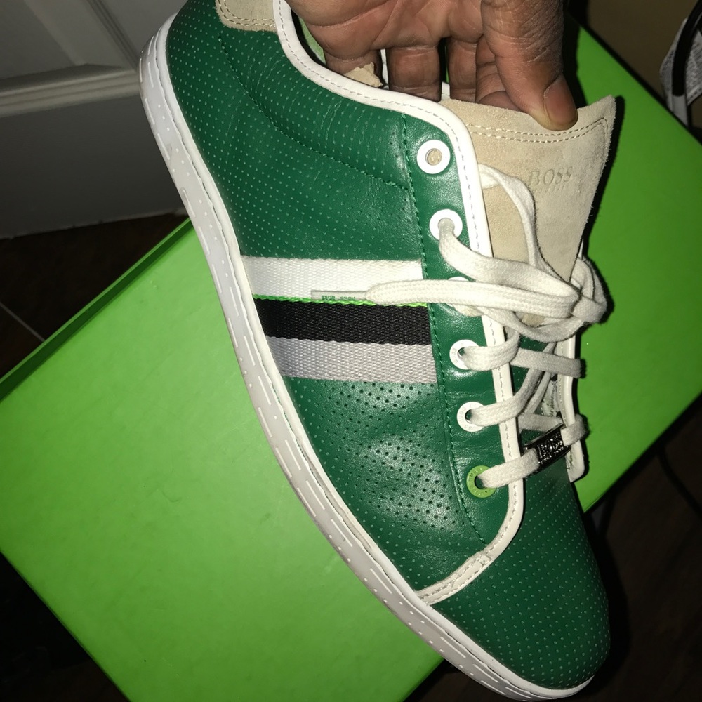 Men's Hugo Boss Green shoes size 10