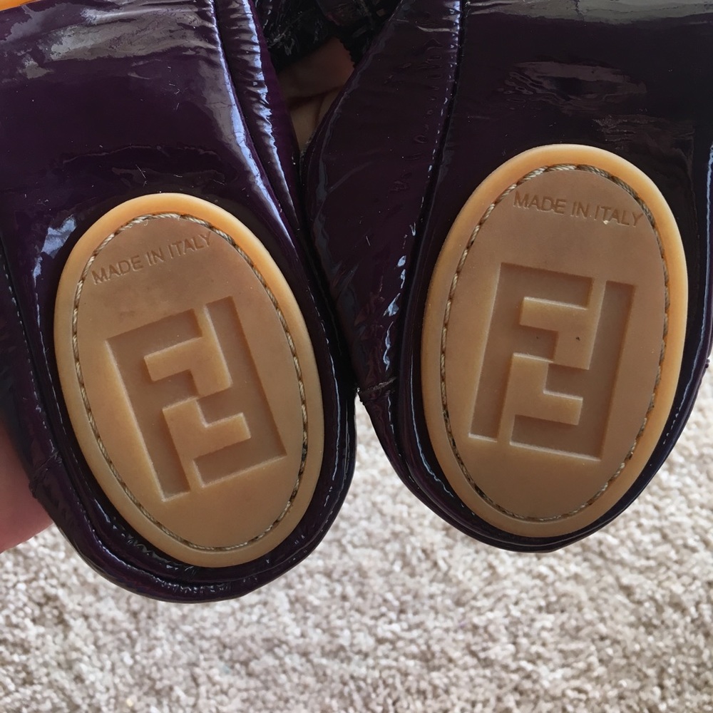 🥂HP🥂Authentic Fendi Ballerina Viola Flats 39,5 - Picture 5 of 8