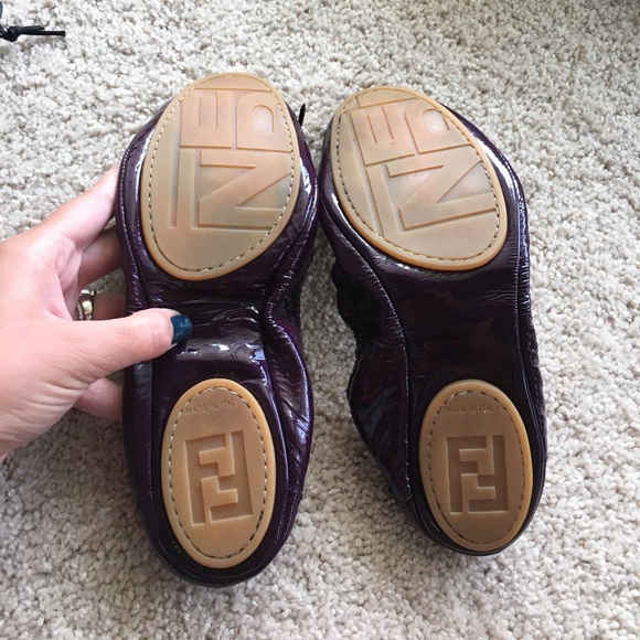 ๐ฅHP๐ฅAuthentic Fendi Ballerina Viola Flats 39,5 - Picture 4 of 8
