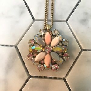 J. Crew Pastel Rhinestone Necklace