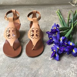Tory Burch Wood Wedge Sandals- LIKE NEW