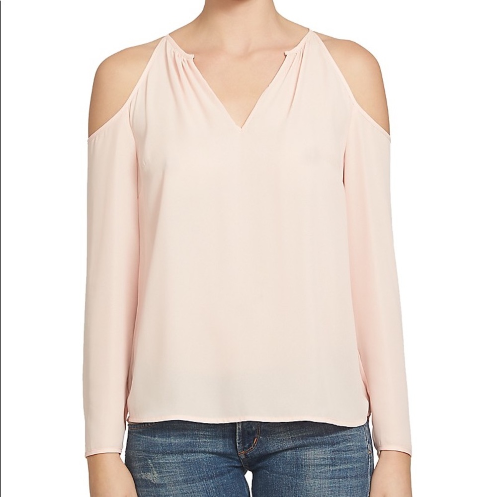 NWT 1.State split neck cold shoulder top