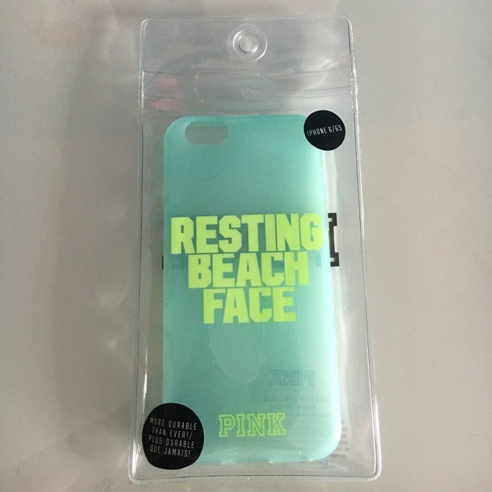 PINK "Resting Beach Face" iPhone 6/6s case! NWOT