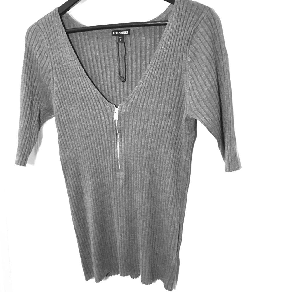 Express Frontal Zip Sweater